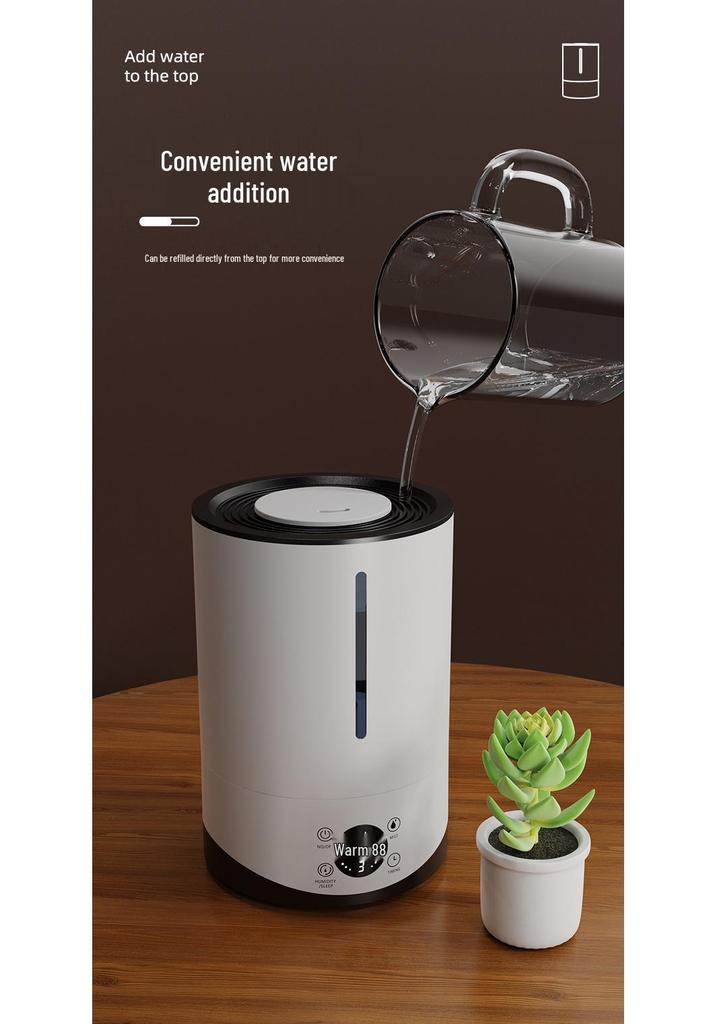 Large Capacity Silent Humidifier & Aroma Diffuser for Home and Bedroom