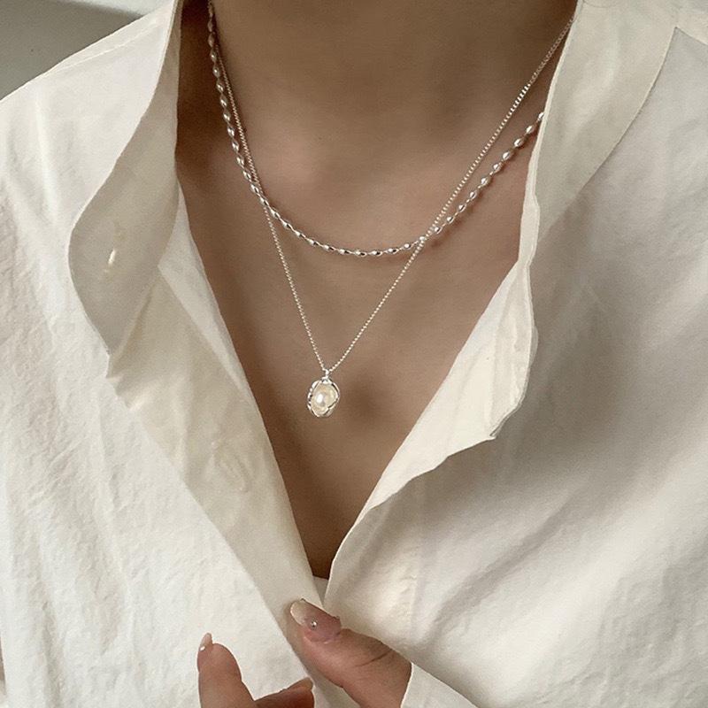 Pearl Necklace Women'S Light Luxury Temperament High Sense Clavicle Chain Year Neck Chain
