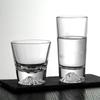 310ml/350ml Wine Glass Dark Engraved Star Fuji Mountain Glass Ancient Crystal Glass Whisky Glass Foreign Wine Glass Beer Glass