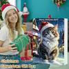 Calendario dell'Avvento per Gatti – Conto alla Rovescia di Natale di 24 Giorni con Carini Ornamenti di Gattini, Ciondoli ad Albero per Gatti in Acrilico, Decorazione Festiva Regalo