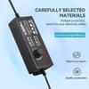 3V - 12V 24V 36V 2A 3A 5A Universal Adjustable AC Adapter High Voltage Transformer with DC Female Alligator Clip for Car Motor