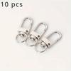 10pcs Metal Alloy Keychain Buckle Rotating Pendant DIY Bag Buckle Car Keychain Metal Universal Buckle Keychain Snap Buckle Hook Buckle Alloy Buckle