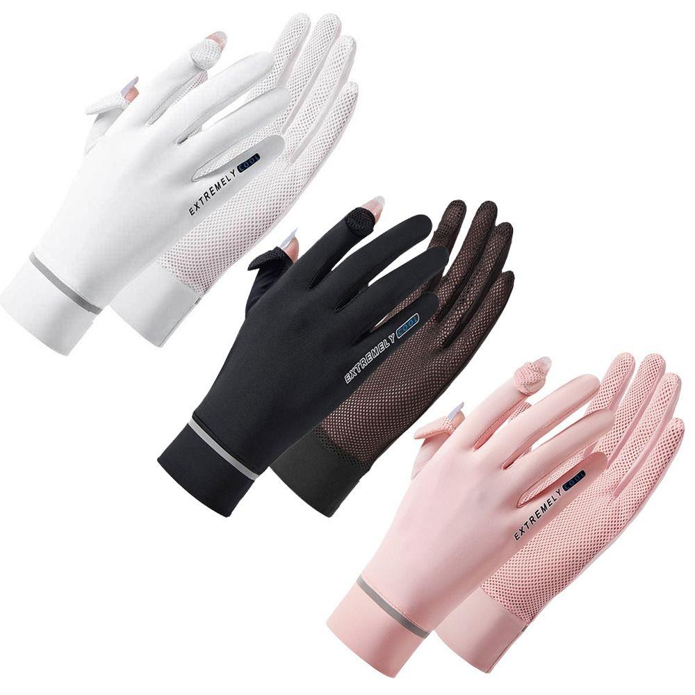 Touch Screen Sunscreen Gloves Thin Anti-UV Gloves Fashion Cycling Gloves  Cycling Driving Running