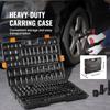 Impact Sockets Set 130PCS 6-Point 3/8" & 1/2" Drive Bit Ratchet Tool Kit