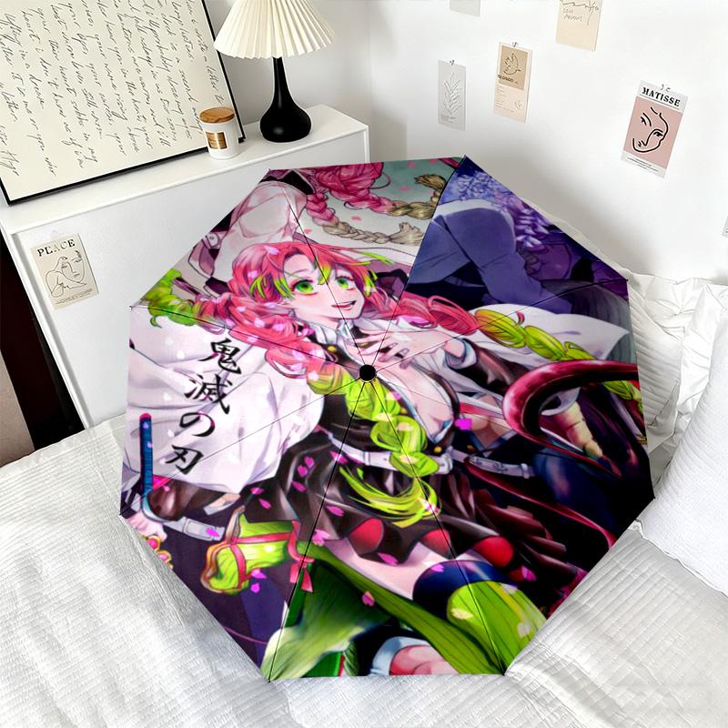 Japanese-style cartoon Demon Slayer Kamado Tanjiro & Kamado Nezuko umbrella including home travel and outdoor activities Multi functional umbrella 14