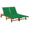 VidaXL 2-seater Garden Lounge Chair with Cushions Solid Acacia