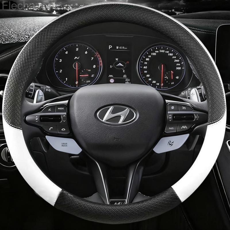 For Hyundai i40 i30 i20 i10 ix35 ix25 Tucson Accent Elantra Santa Fe Creta Solaris Kona Car Steering Wheel Cover Auto Accessorie WW42