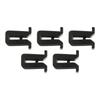 5Pcs Car Clips Wiper Decorative Plate Deflector Racks Subcatching Clips Clamps for Nissan Tiida Teana Livina D50 R50 Black