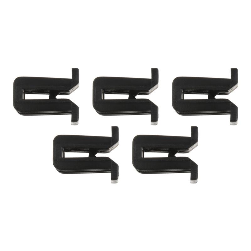 5Pcs Car Clips Wiper Decorative Plate Deflector Racks Subcatching Clips Clamps for Nissan Tiida Teana Livina D50 R50 Black