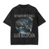 Gym Skull Print Washed T-Shirt Fashion Cool To-Do Sea Por Las Senoras Summer T-Shirt Aesthetics Simple Casual Gothic Top