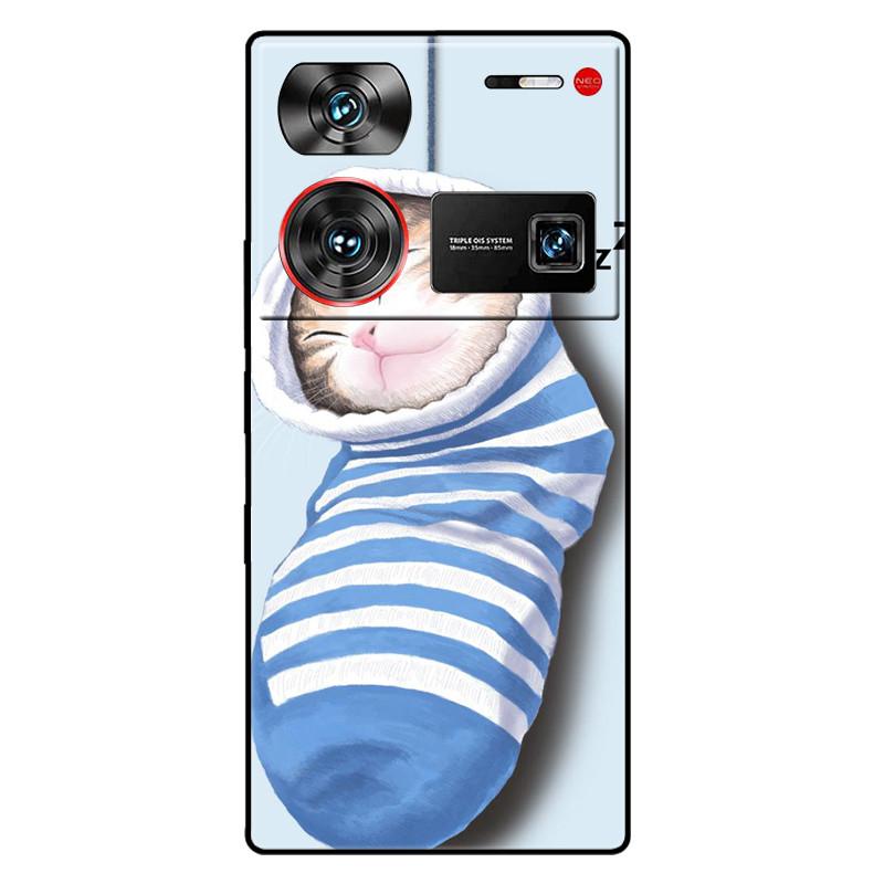 For ZTE Nubia Z60 Ultra 5G Case Silicon Fashion Space Wolf TPU Painted Coque Funda for Nubia Z60Ultra 5G NX721J Cover Protective