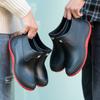 Fashion Rain Shoes Men's Water Boots Women's Four-season Waterproof Shoes Rain Boots Couple Low Short Kitchen Rubber Shoes