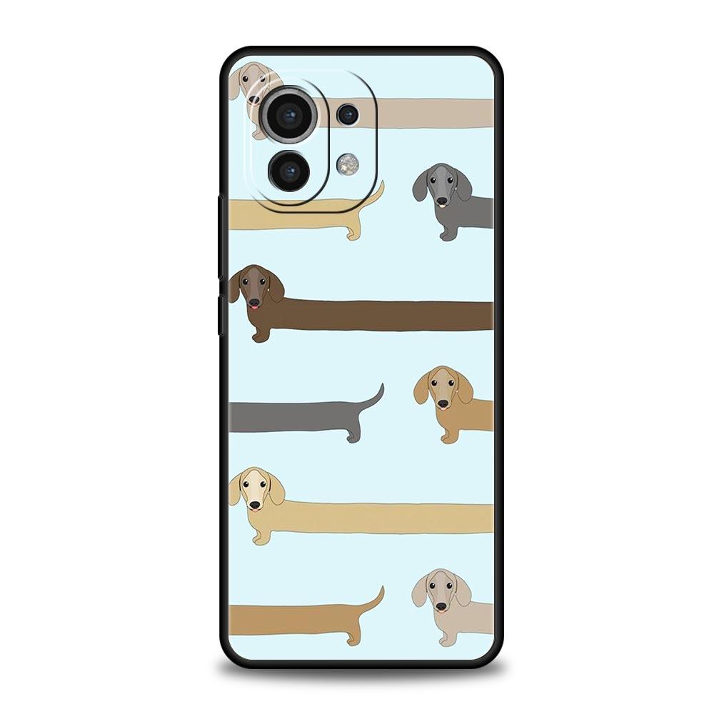 Dachshund Sausage Dog Phone Case For Xiaomi Mi 15 14 Pro 13 12 11 Lite 10T 11T 12T 13T 14T Poco X6 X5 X4 X3 NFC F3 F4 GT Cover