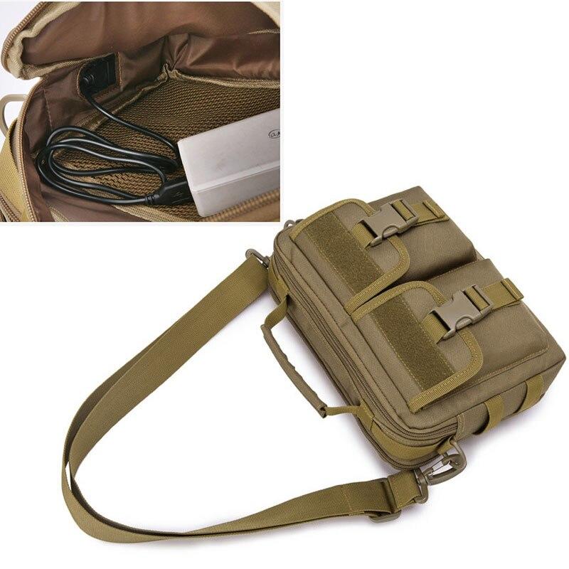 Molle Bag USB Military Tactical Messenger Bags Belt Fanny Camping Outdoor Hunting Hunting Storm Tactical Backpack XA675WA | Climbing Bags