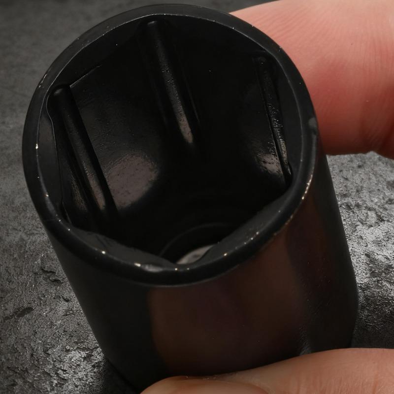 15-19mm Extended Hexagon Socket 6-Point Impact Sockets Metric Wrench Deep Impact Socket Wrench Head Tire Removal Car Repair Tool