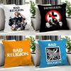 Punk Bad Religion Cushion Cover Cushion Cover Set 4Pcs 50X50 45X45 40X40 Pillowcase Decorative Sofa Home Decor