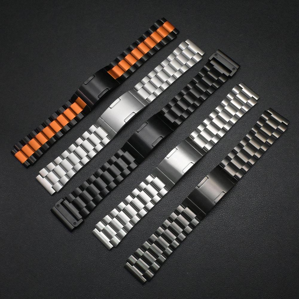 26mm Stainless Steel Band for Garmin Enduro 3 Fenix 8 51mm Strap Men Metal Wrist Bracelet for Garmin Fenix 7X Pro 51mm Fenix 6 5