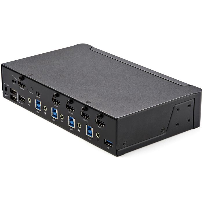 KVM přepínač - Startech - SV431HU34K6 - 4 porty - 4K 60 Hz - USB 3.0 hub