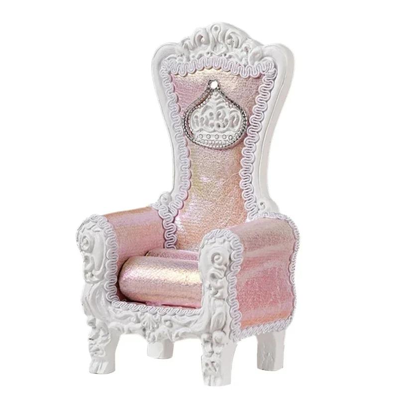 16cm Mini Handmade Sofa For OB11 Doll Jewelry Display Stand Kawaii Dollhouse Accessories Desk Home Decr Gift