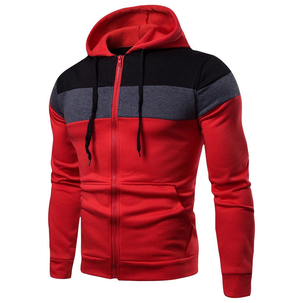 Three-piece Hooded Zipper Sweatshirt Fashion Trend Sports Leisure Fleece Sweatshirt