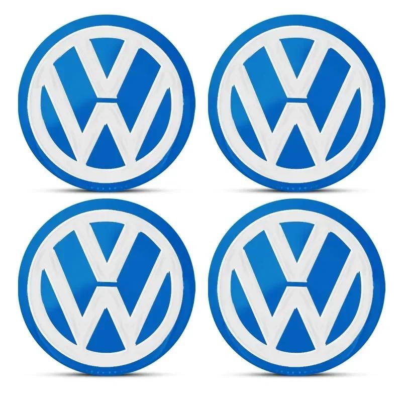 

For VW New 56mm Emblem Wheel Center Hub Caps Stickers Car Rim Cover Accessories For Volkswagen CC Golf 6 7 GTI Tiguan Passat B
