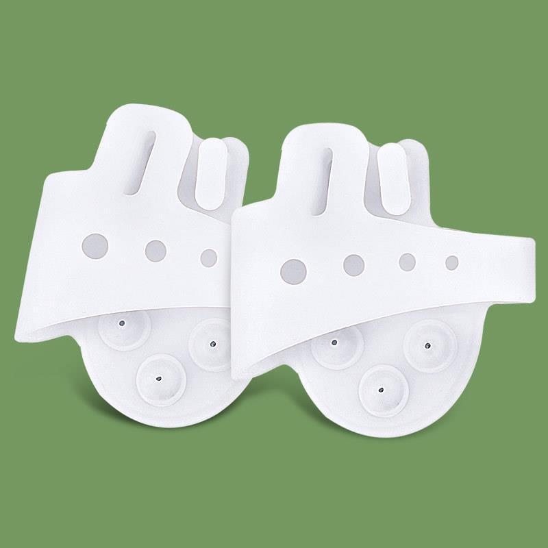 New Five-hole Toe Splitter, Thickened Plantar Ventilation, Shock Absorption and Pressure Relief Massage Forefoot Half-yard Pad, Hallux Valgus Orthosis