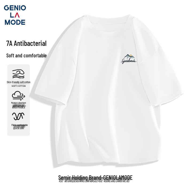 GENIOLAMODE Men s Casual Print Short Sleeve T-Shirt 3XL