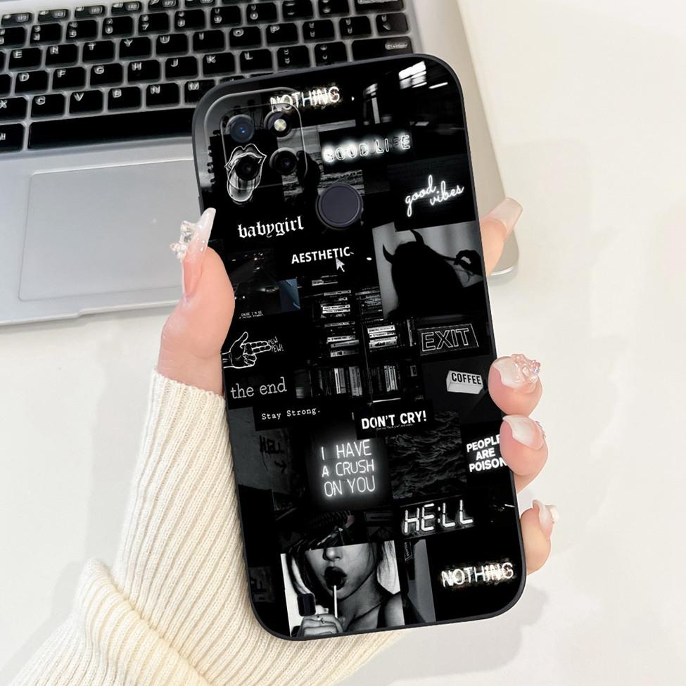 For Realme C21Y RMX3261 RMX3263 C25Y RMX3269 Cover For Realme C21Y Case Cute Cat Funny Cool Fashion Silicone Shockproof Bumper