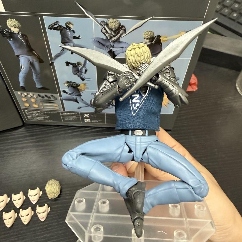 Ko Genos Anime Action Figures One Punch Man Figurine Joint Movable Model Statue Kids Toys Gifts
