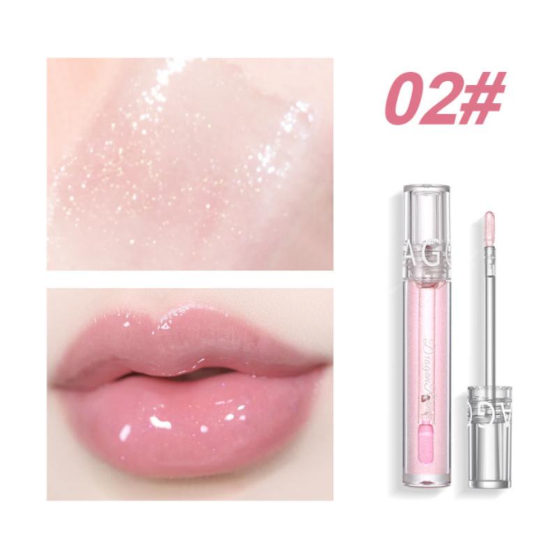 Damenkosmetik Hochglanz-Lippenstift Dauerhaft Feuchtigkeitsspendend Pflegender Glanz Lippen Aufpolsterndes Lippenöl Pflege Lipgloss für Frauen
