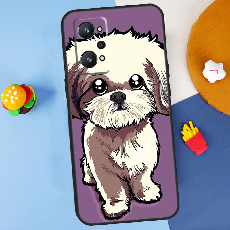 

Cartoon Shih Tzu Dog For Realme 14 13 12 10 11 Pro Plus GT 6 6T 5 GT7 Pro C55 C51 C21Y C25S C67 C75 C53 C61 Case Realme GT7 Pro