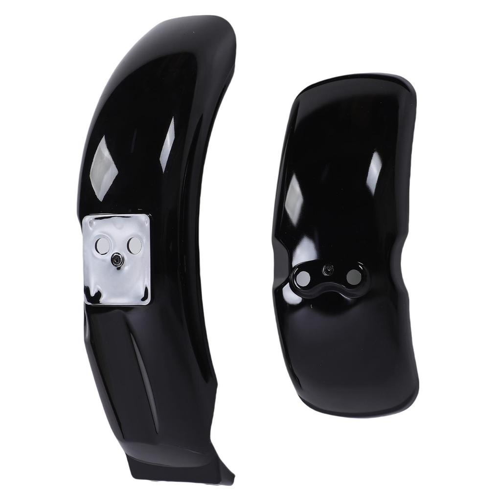 Motorcycle Mudguard Set Front Rear ABS Plastic Glossy Black Replacement for Monkey Gorilla Bikes 50 50A 50J 110 125 with 8in 10in Wheels