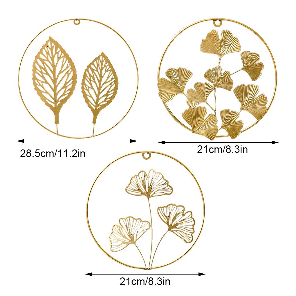 Exquisite Craft Leaf Wall Art Decor Durability And Countryside Charm Anti-corrosion Wall Decoration