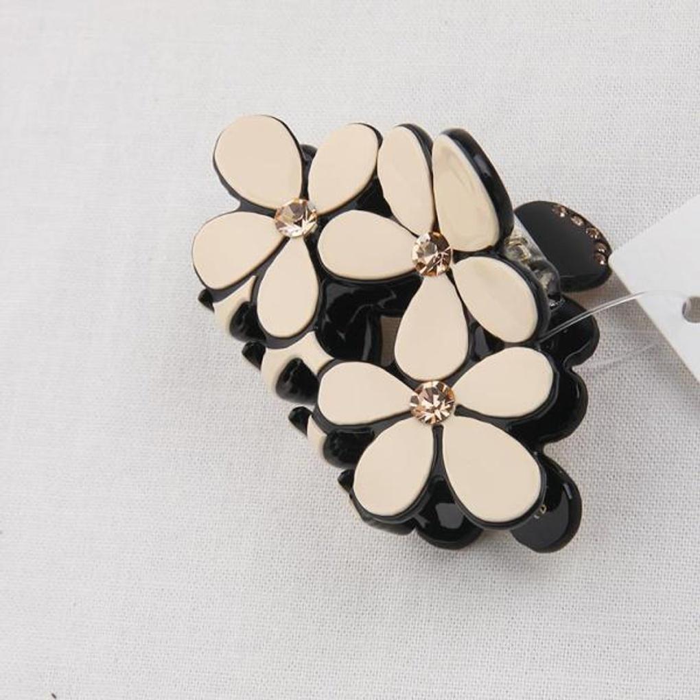 Atria Akryl Halvt Huvud Blomma Klämma OSHHPIN0007