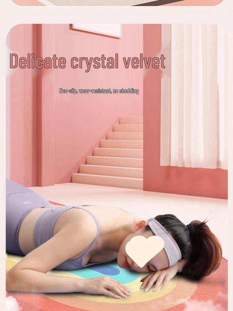 Shock Absorption Yoga & Jump Rope Mat - Thick, Wide, Non-Slip, Soundproof for Home Fitness