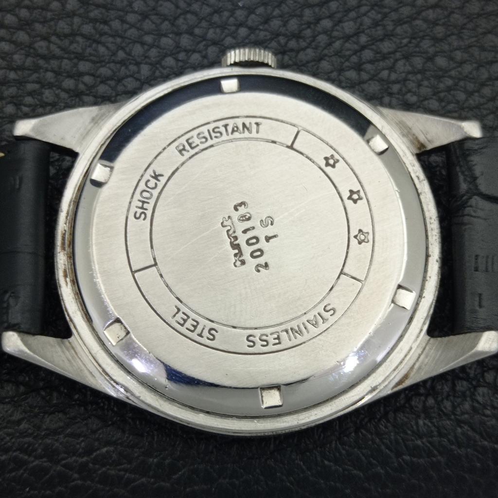 INDIAN VINTAGE HMT HAND-WINDING MENS BROWN COLOR DIAL WATCH A702820-1 R211-a702820