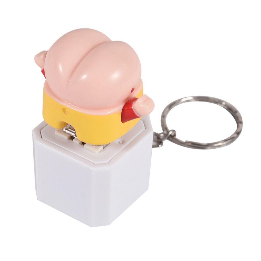 

Світлова механічна клавіатура, брелок, жовте курча, кнопка, кнопка, брелок, веселі подарунки buttocks