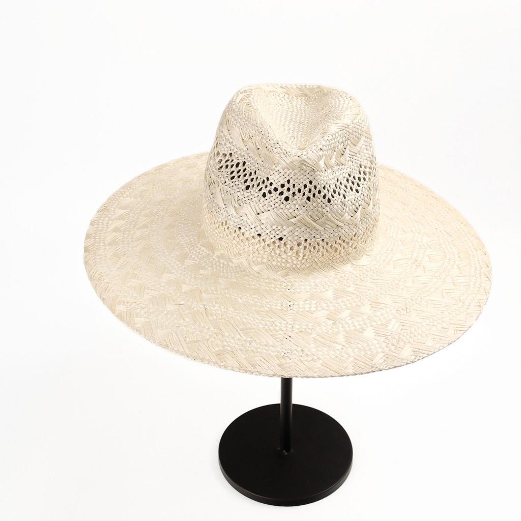 Summer New Versatile Casual Straw Hat Hollow Jazz Top Sisal Big Brim Travel Beach Outdoor Photo Straw Hat