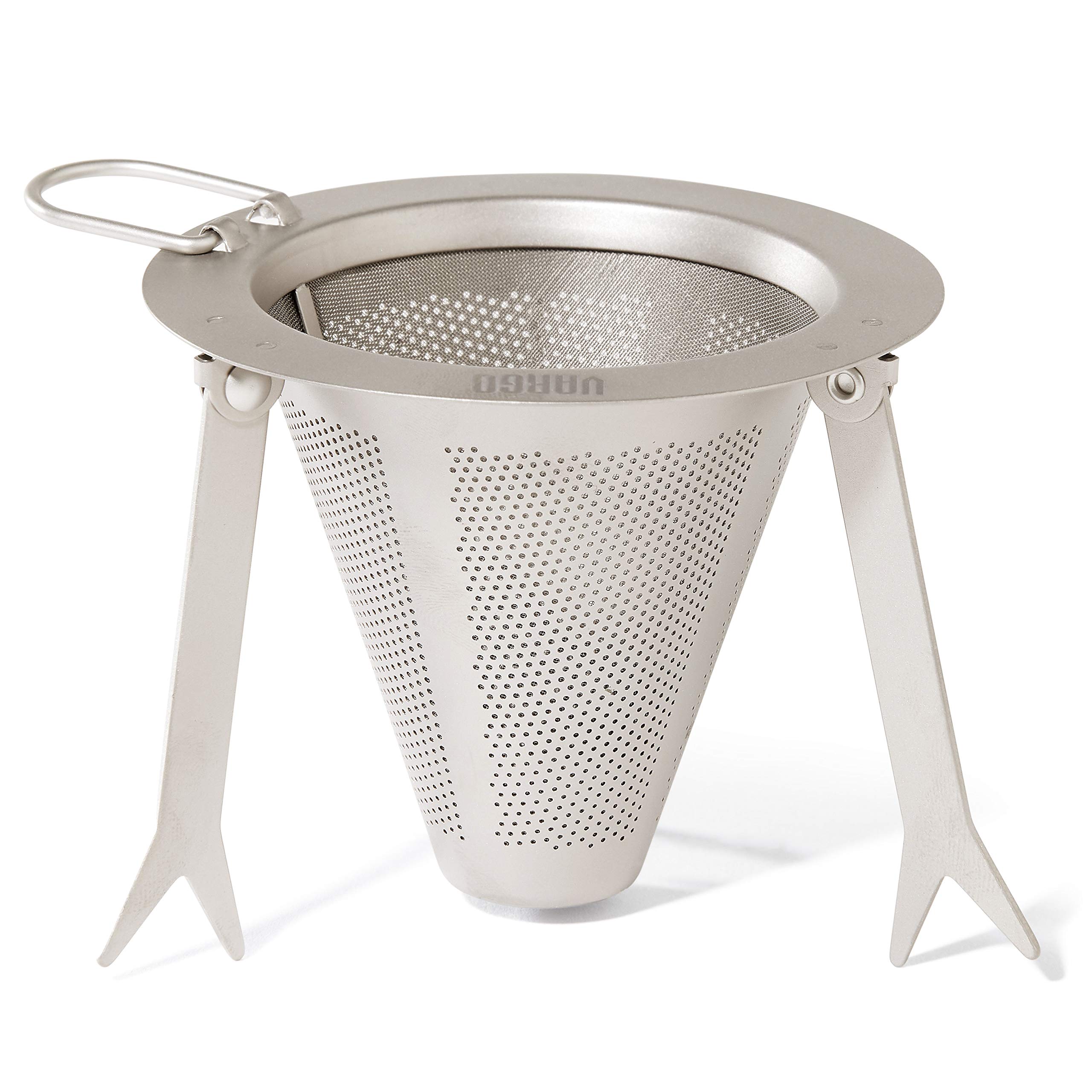 

титановий дорожній фільтр для кави срібний