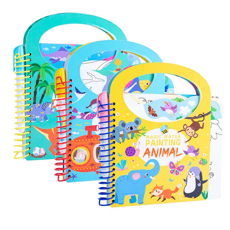 Non-Toxic Magic Water Drawing Book Children Reusable Coloring Book Diy Kindgarten Graffiti Painting Drawing Toys Early Education Toys Gift