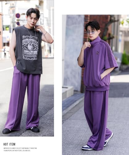 [IMPROVES] SIDEWAYSTANCE Line Jersey Wide Track Pants