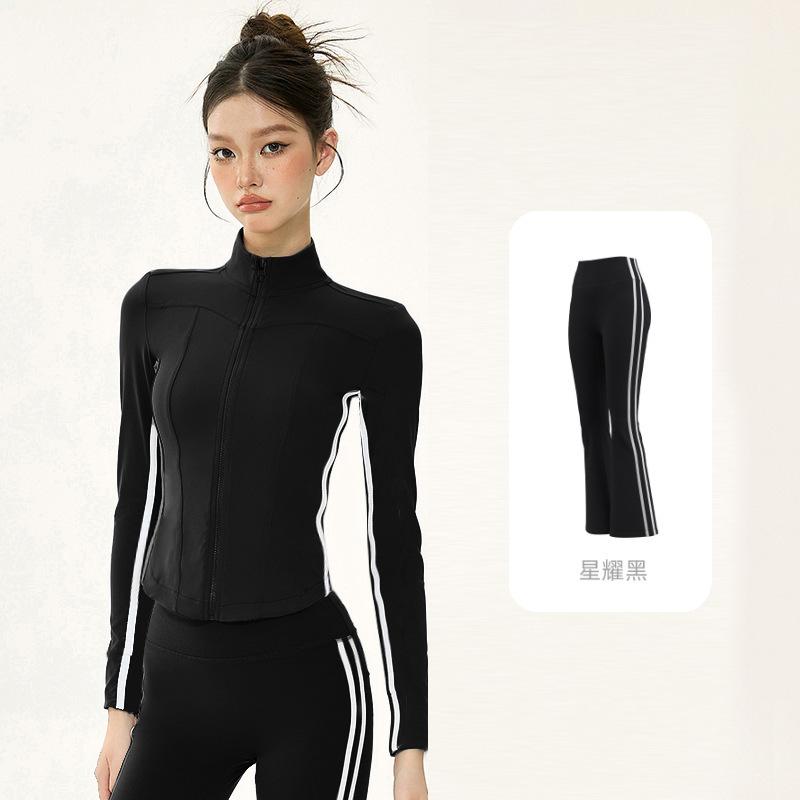Yoga pants set Sports short jacket Training fitness breathable quick-drying sling vest Yoga clothes women s suit S