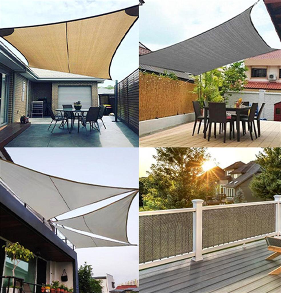 1 pz Rete Ombreggiante Anti-UV Recinzione Privacy Balcone Rete Ombra Piante Succulente Giardino Copertura Ombreggiante Efficace 4 Colori