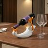 Goose Wine Bottle Holder, 3D Printed White Duck Shape Wine Rack for Standard Bottles, Funny Kitchen Bar Decor, Unique Gift for Wine Lovers
