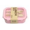 Portable Compartment Lunch Container Leakproof Wheat Straw Food Container  for Kitchen