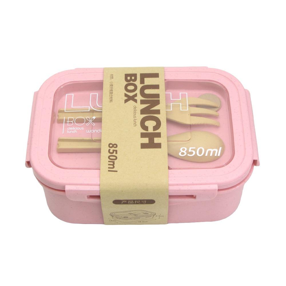 Sealed Wheat Straw Lunch Box Leakproof Wheat Straw Food Container Students