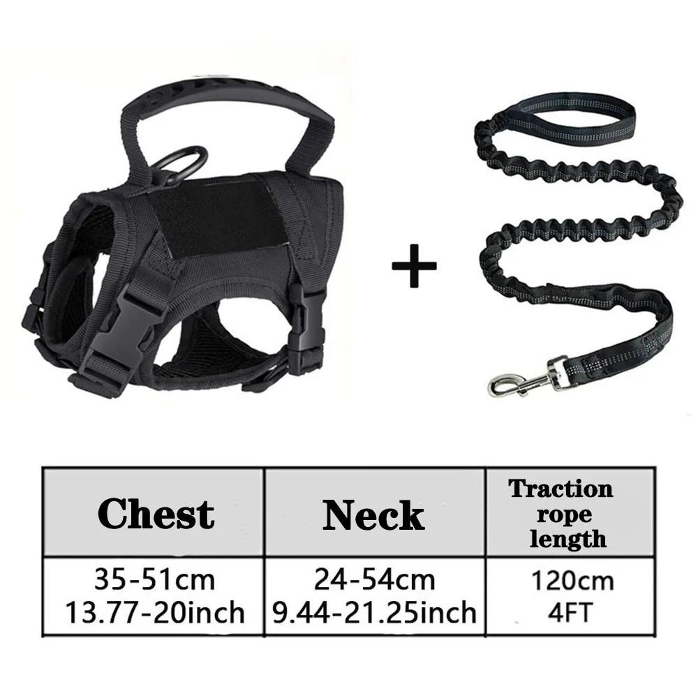 Tactical Cat Chest Harness Vest-style Traction Rope Adjustable Cat Harness Go Out Pet Dogs Prevent Breaking Training Cat Harness