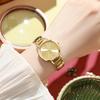 Luxury Watch for Women Simple Round Dial Stainless Fashion Gold Bracelet Quartz Wristwatch Students Ladies Watches 