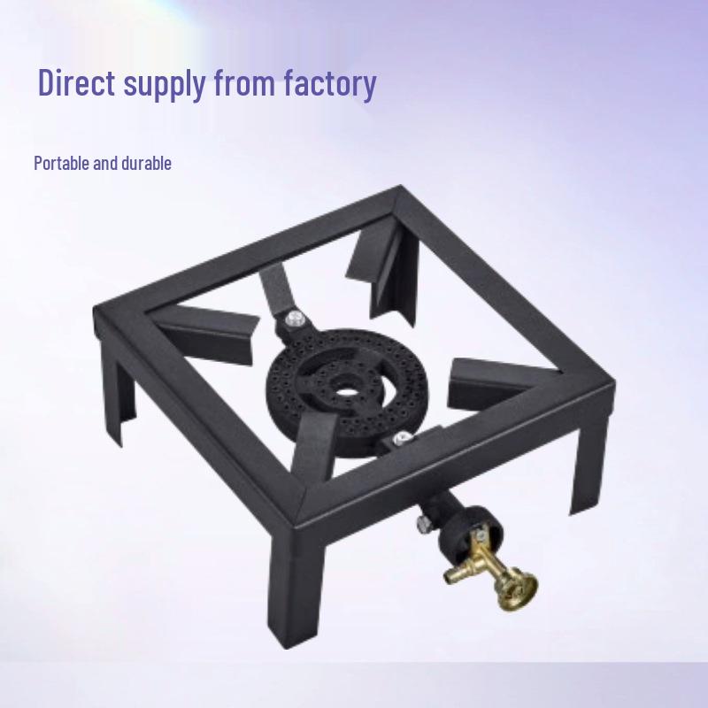 High-Power Cast Iron Propane Gas Stove with Stand for Outdoor Patio Cooking