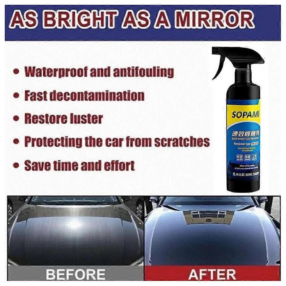 Advanced Sopami Ceramic Coating Spray for Car, Quick Shine & Protection Car Wax Polish for Car And Motorcycle
